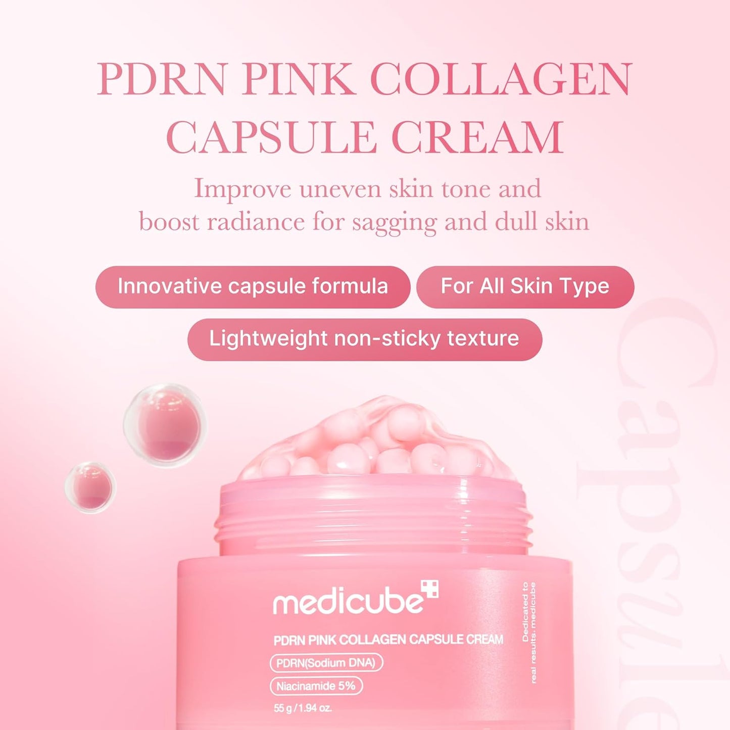 medicube pdrn pink collagen capsule cream 55g